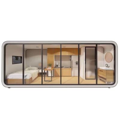 Draagbare platte voorgefabriceerde huizen Luxe wonen met mobiel ontwerp
