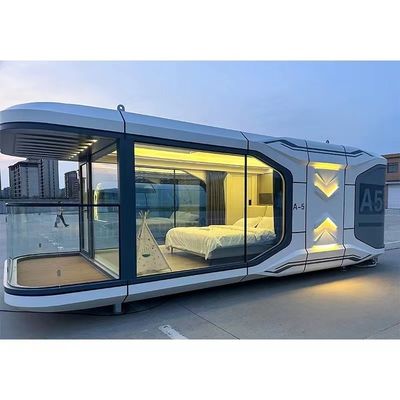 Rock Wool Sandwich Panel Wall Light Steel Villa Space Capsule House Luxe Prefab Huis