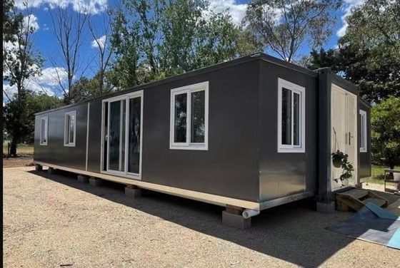 3- 20 ft 40 ft 3 slaapkamers Luxe Opvouwbare Uitbreidende Container Huis