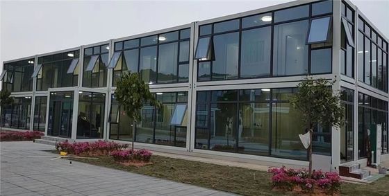 Luxe prefab villa container huis met aluminium ramen en modern design