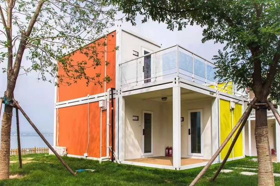 Luxe prefab villa container huis met aluminium ramen en modern design