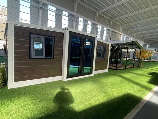 Creëer uw droomruimte met onze luxe dubbele vleugel uitbreiding vouwhuis