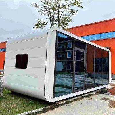 Hotel Prefabricated Tiny Smart Space Capsule House met Rock Wool Sandwich Panel Wall