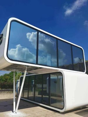 Hotel Prefabricated Tiny Smart Space Capsule House met Rock Wool Sandwich Panel Wall
