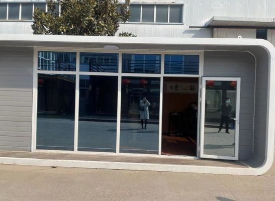 Hotel Prefabricated Tiny Smart Space Capsule House met Rock Wool Sandwich Panel Wall