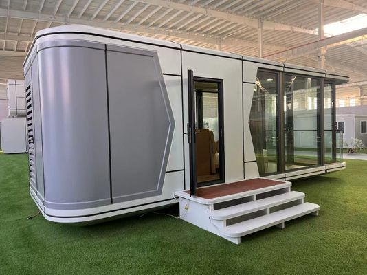 Outdoor Container Home met Capsule House Design en Rock Wool Sandwich Panel Wall