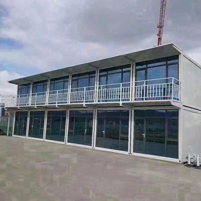 MGO Board Floor 20ft 40ft Prefab opvouwbare containerwoningen Opvouwbaar containerhuis met platte verpakking