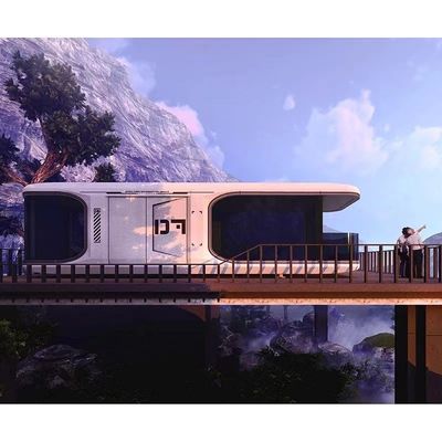 Custom Outdoor Pod Space Capsule met Rock Wool Sandwich Panel Wall van Professional