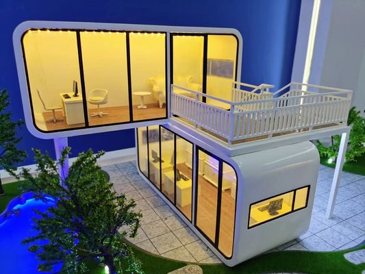 End Mobile Apple Pod Cabin voor Luxe Hotel Accommodaties Hangfa Apple Warehouse