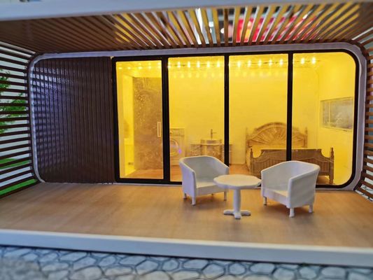 End Mobile Apple Pod Cabin voor Luxe Hotel Accommodaties Hangfa Apple Warehouse