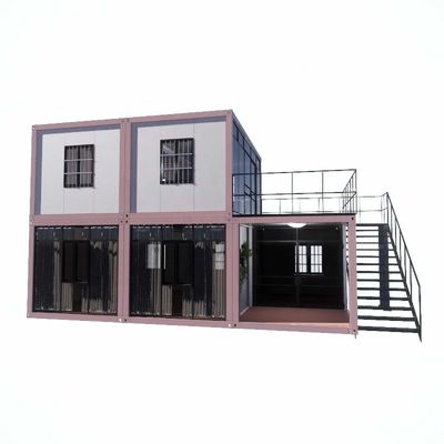 Windbestendig snel assemblage licht staal frame draagbaar vrijstaand prefab container huis