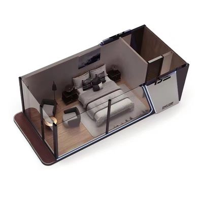 MGO Plankvloer en Rock Wool Sandwich Panel Wall Light Steel Villa voor Prefab Huis