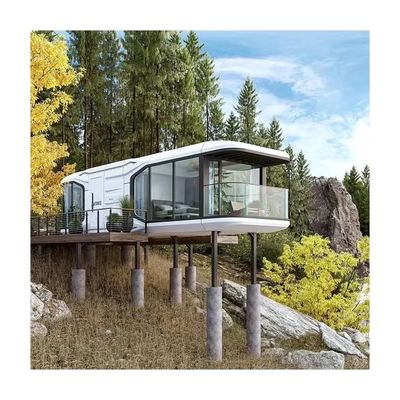 Rock Wool Sandwich Panel Muur Luxe Capsule Huis voor Prefab Huis Ruimte Capsule Bed