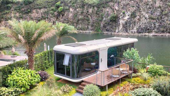 Rock Wool Sandwich Panel Muur Luxe Capsule Huis voor Prefab Huis Ruimte Capsule Bed