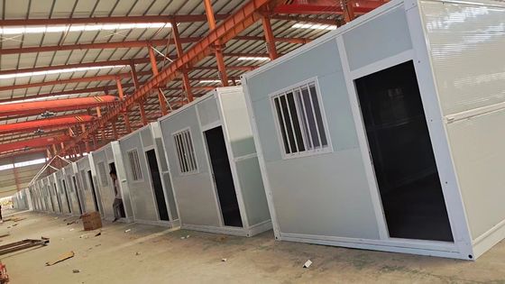 Gemakkelijk 5950 mm Opvouwbare container Huizen Prefabricated House Office Flat Pack House