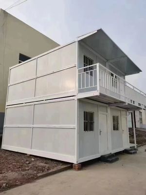 Gemakkelijk 5950 mm Opvouwbare container Huizen Prefabricated House Office Flat Pack House