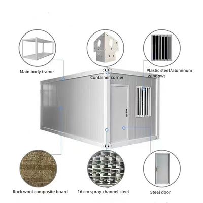 Sandwichpaneel Muur Z-type Flat Pack Folding Container House Prefabricated Farmhouse