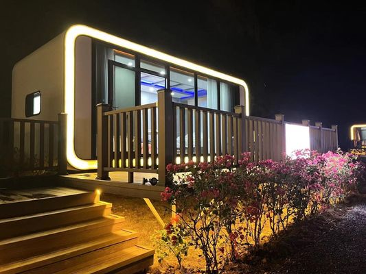Compositief houten vloer modulair prefab kleine huizen Container kantoor voor draagbare kantoorbehoeften