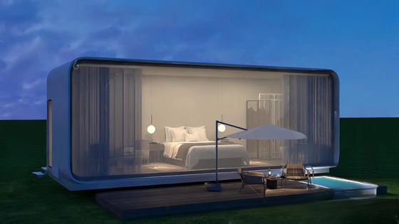 Compositief houten vloer modulair prefab kleine huizen Container kantoor voor draagbare kantoorbehoeften