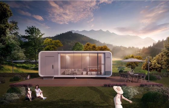 Compositief houten vloer modulair prefab kleine huizen Container kantoor voor draagbare kantoorbehoeften