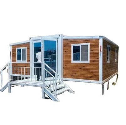 EPS Sandwich Panels Dak Luxe Stijl 3 slaapkamers Opvouwbare Uitbreidende Container Huis