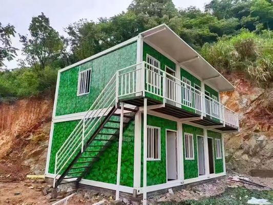 Containerhuis met PVC-plankvloer gemakkelijk te installeren betaalbaar