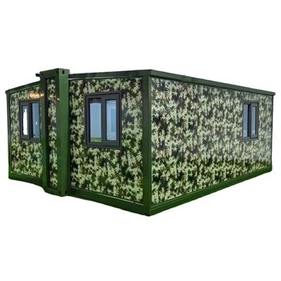 EPS sandwich panelen Muur 20ft 40ft 3 slaapkamers Opvouwbare uitbreidende container Huis
