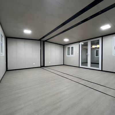 EPS sandwich panelen Muur 20ft 40ft 3 slaapkamers Opvouwbare uitbreidende container Huis