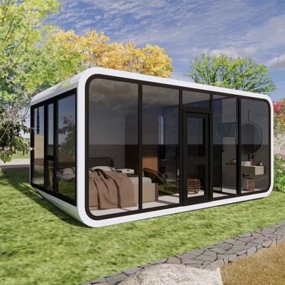 Composite houten vloer Moderne 20ft modulaire Apple House hut met milieuvriendelijke materialen