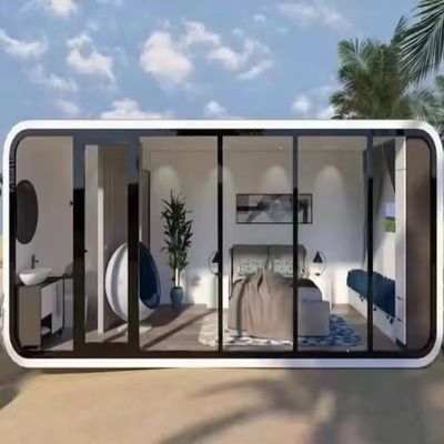 Composite houten vloer Moderne 20ft modulaire Apple House hut met milieuvriendelijke materialen