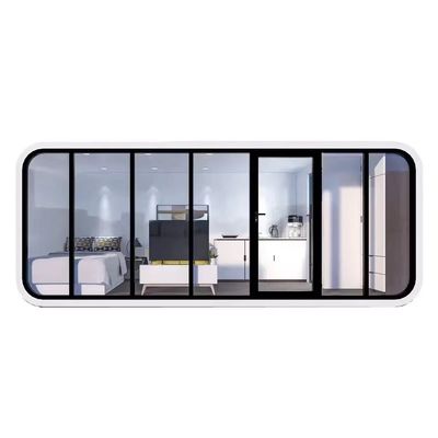 Composite houten vloer Moderne 20ft modulaire Apple House hut met milieuvriendelijke materialen