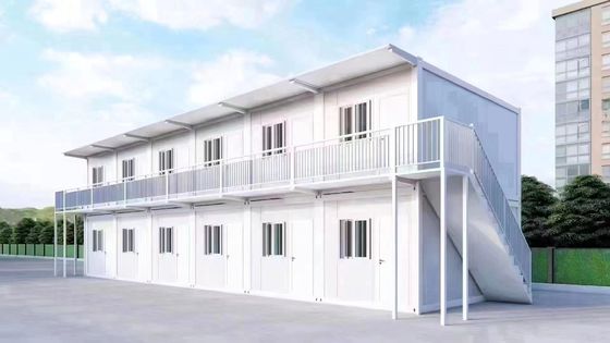 10ft 20ft vouwbare prefab container campinghuizen kantoor met sandwichpaneel muur
