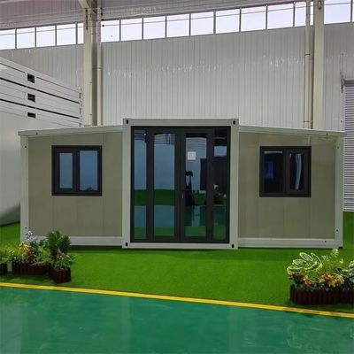 20 ft 40 ft 3 slaapkamers Luxe opvouwbare uitbreidbare container Huis voor materialen