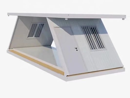 Windbestendig prefab Z-type vouwcontainerhuis met Q235/Q345 lichtstaalframe