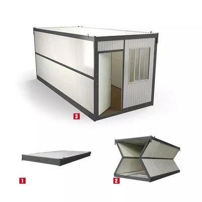 Vinnige installatie Flat Pack Folding Containers Prefab Huizen met Sandwich Panel Wand