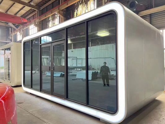 Woonkamer Tuin Moderne ontwerp Modulair geprefabriceerd huis voor uw Apple Cottage