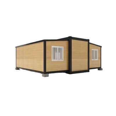 Opvouwbare woningcontainerhuizen 20 ft dubbele vleugel uitbreidingsdoos voor gemakkelijk wonen