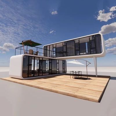 Modulaire prefab huis voorraad mobiele Apple hut met eenvoudige installatie