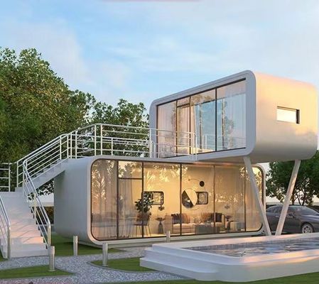 Apple Cabin Restaurant Prefab huis met snijplank muur en weerbestendige materiaal