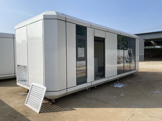 Wand van Rock Wool Sandwich Panel Buitenglas Helder huisje voor romantische vakantie