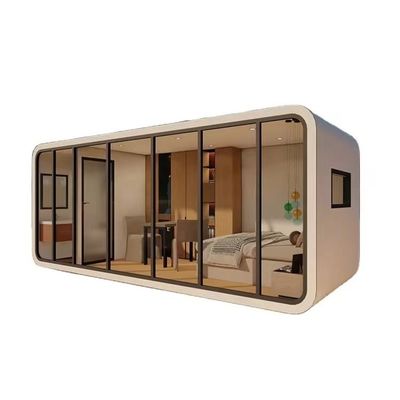Draagbare platte voorgefabriceerde huizen Luxe wonen met mobiel ontwerp