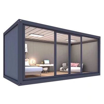 Contemporary Design Snel Monteren Afneembare Prefab Container Voor Kamp Slaapkamer
