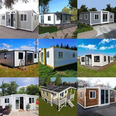 Levensstandaard Luxe uitbreidbare containerhuizen met twee vleugels