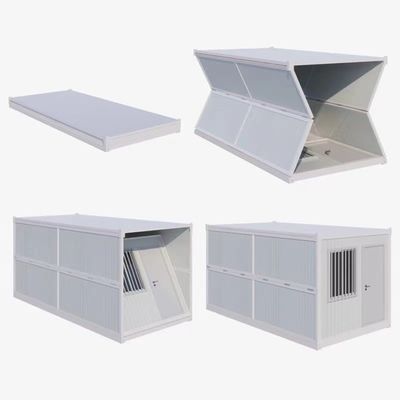Modern ontwerp vouwbaar geprefabriceerd kantoorcontainerhuis met aluminium venster