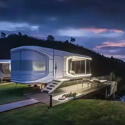 Op maat gemaakt Buitenglas Bright Cottage Camping Hotel voor koppels Vakantiehuis