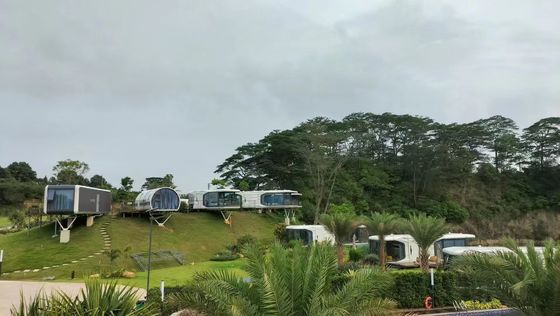 Contemporary Style Space Capsule House Prefabricated Modular Home voor kamperen