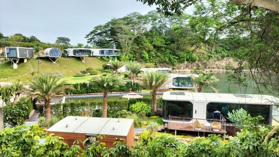 Contemporary Style Space Capsule House Prefabricated Modular Home voor kamperen