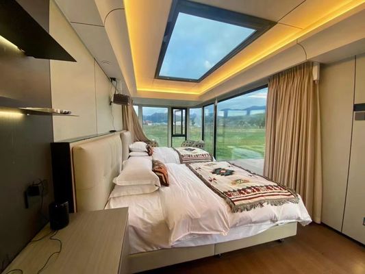 Verkoop Luxe Beach Villa met Smart Windproof Mobile Prefab Space Capsule House