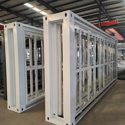Luxe stijl dubbele vleugel uitbreidingsdoos voor 20ft en 40ft kantoor vouwcontainer kamer