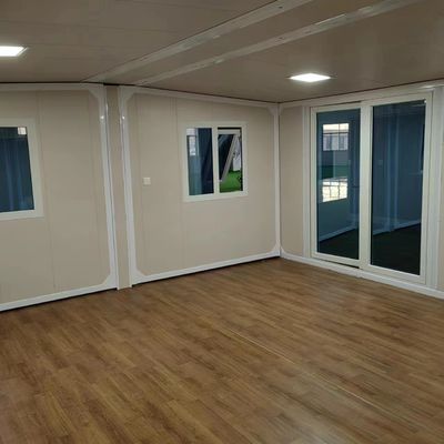 20ft opvouwbare verplaatsbare wooncontainer met EPS sandwichpaneel muur en stalen deur